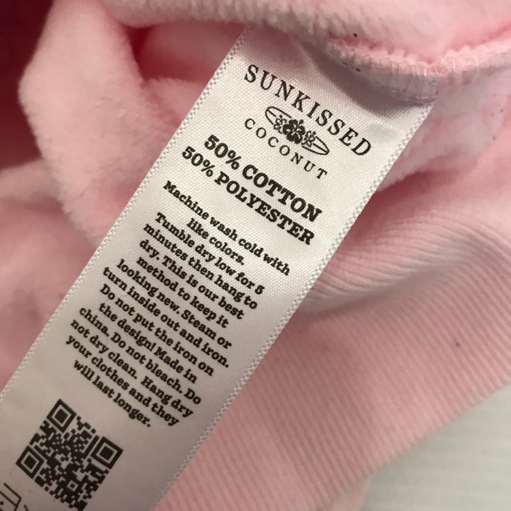 Sumkissed Light Pink Candy Cane Wonderland Hoodie Size M - Picture 7 of 8